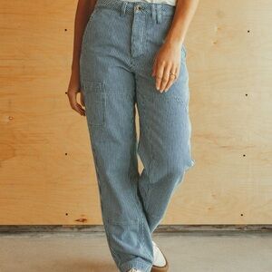 OG Imperfects Courier Pant in vintage Hickory Stripe Chore Pant